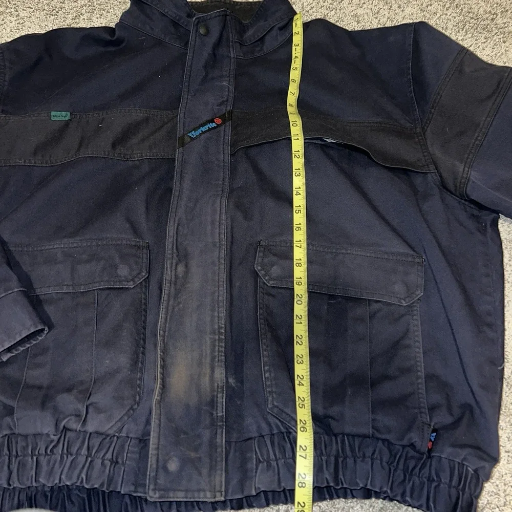 Vintage Workrite FR Work Jacket Mens L Full Zip Canvas Bomber ATPV